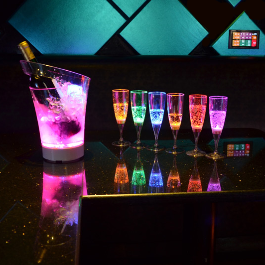 Liquid Sensor LED Champagne Glass