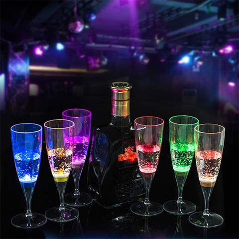 Liquid Sensor LED Champagne Glass
