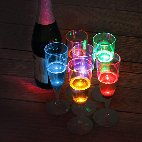 Liquid Sensor LED Champagne Glass