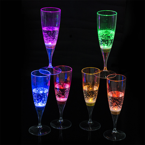 Liquid Sensor LED Champagne Glass