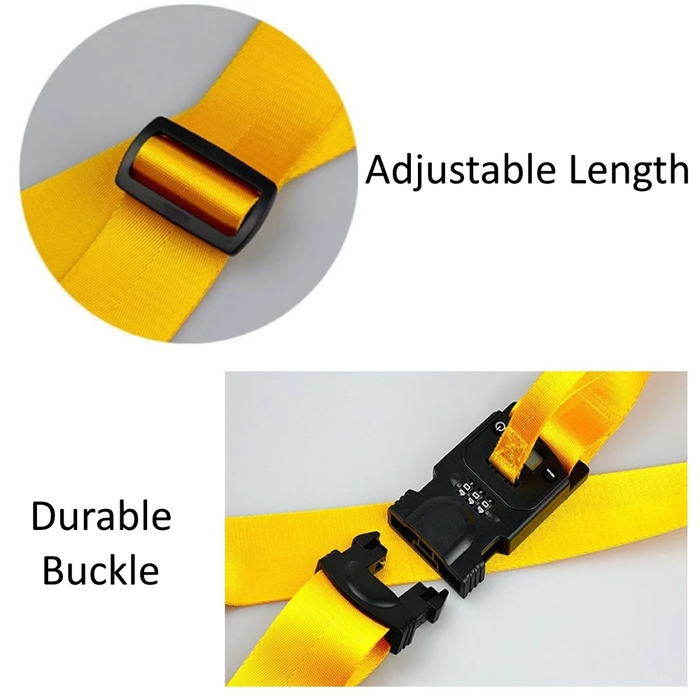 Luggage Strap With Electronic Scale & Lock (TSA approved)