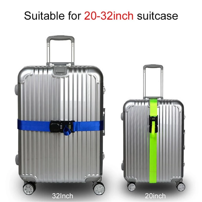 Luggage Strap With Electronic Scale & Lock (TSA approved)