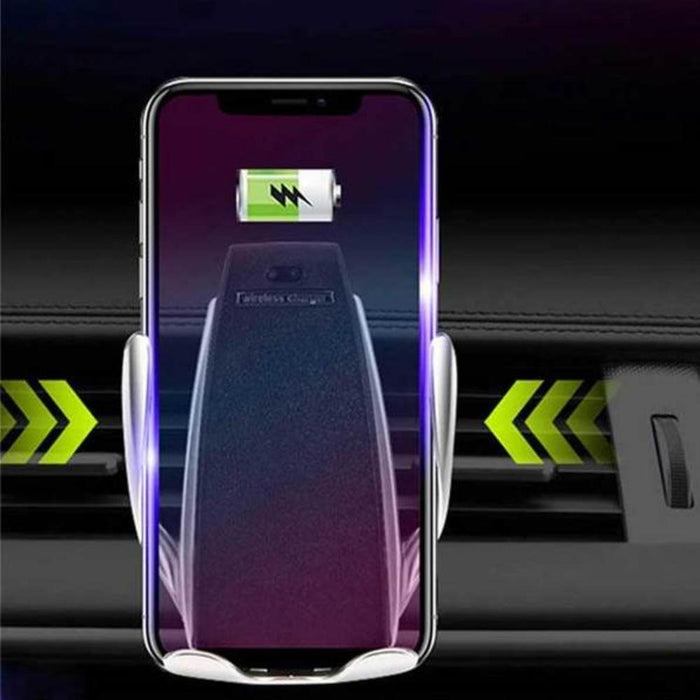 Automatic Clamping Wireless Car Charger Mount 360 Degree Rotation