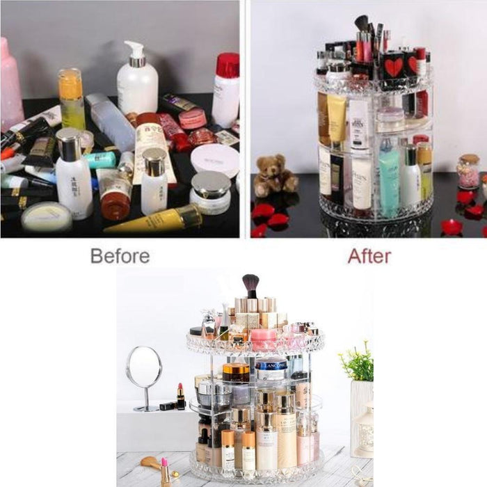 360° Rotation Makeup Organizer
