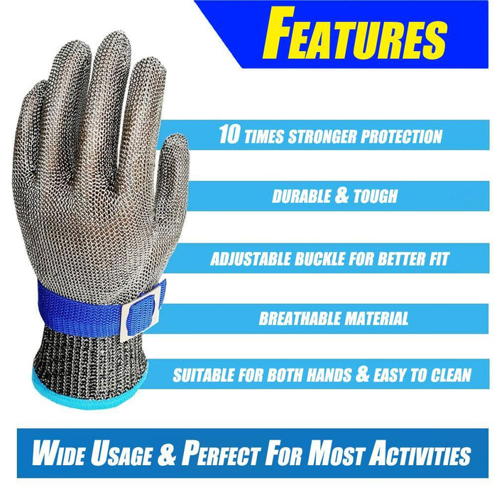 Stainless Steel Mesh Cut Proof Glove