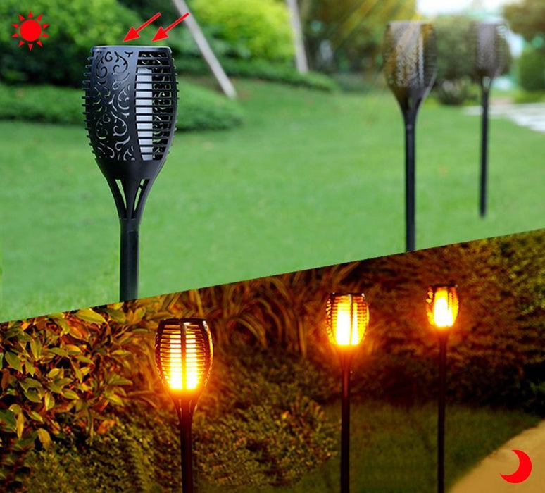 Flickering Flames Solar Torch
