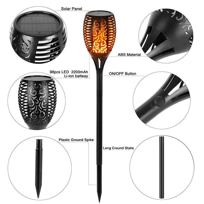 Flickering Flames Solar Torch