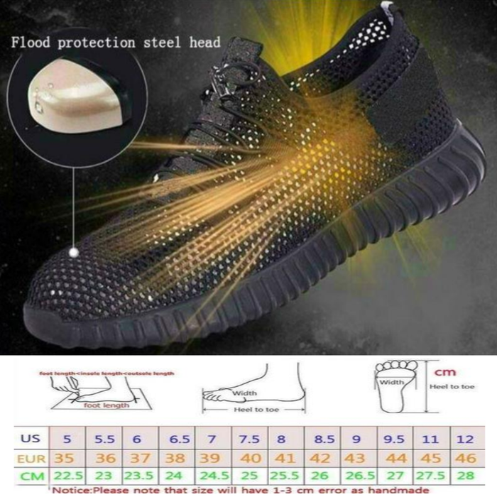 Lightweight Indestructible Safety Shoes