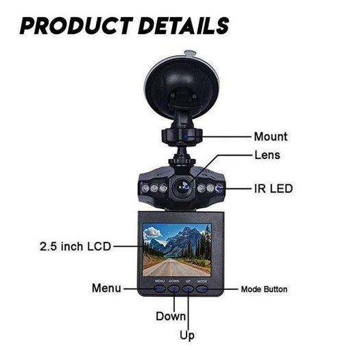 Dash Camera Driving Recorder (HD & Wide Angle)
