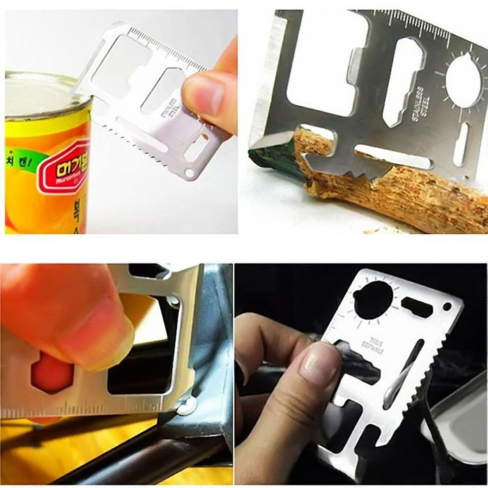 11 in 1 Stainless Steel Multitool Card