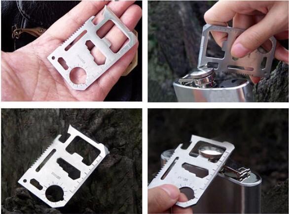 11 in 1 Stainless Steel Multitool Card